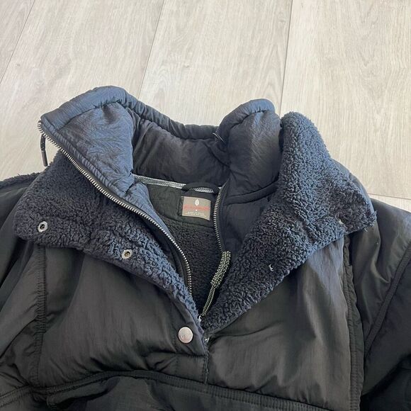 Free People Movement Nomad Soul Solid Parka Jacket Coat Black size S - Picture 7 of 12